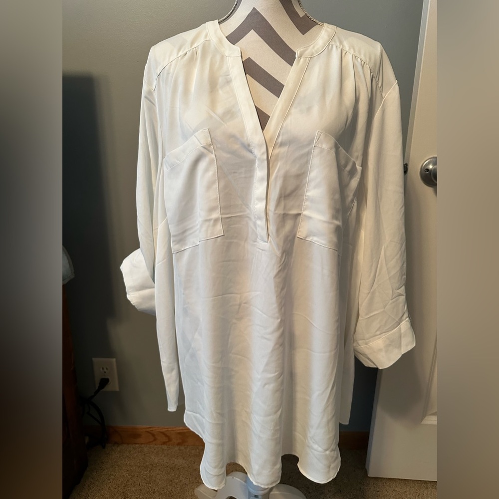 White blouse from Torrid